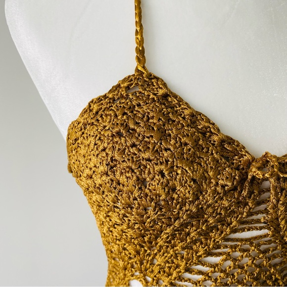 Gold Crochet Top - Picture 9 of 12